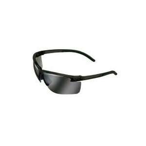   Flexible Temple Light Gold Mirror Safety Glasses, Silver Mirror
