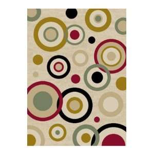   Infinity Home Source Rings 3 11 x 5 3 ivory Area Rug