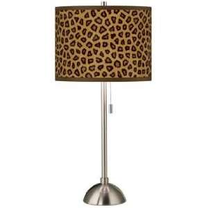  Safari Cheetah Giclee Shade Table Lamp
