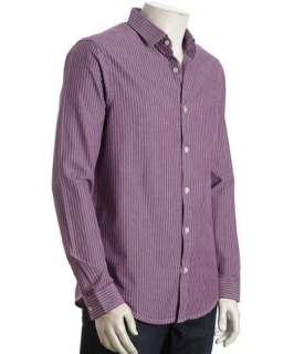 Original Penguin soft purple stripe cotton Randy button front shirt