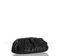 diane von furstenberg black leather belle paillette clutch with strap