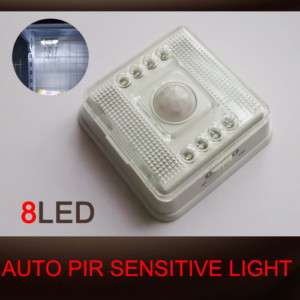 PIR 8LED Infrared Sensor Motion Detector Wireless Light  