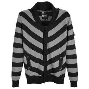 WT02 Shawl Collar Stripe Sweater   Mens   Street Fashion   Clothing 