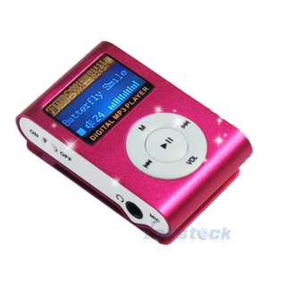 New 4GB Clip  Player With Small LCD display Screen Built in USB2.0 