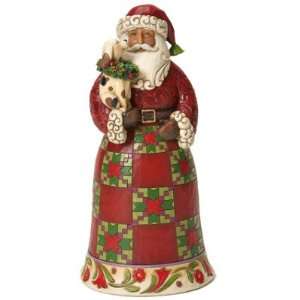 Jim Shore   Heartwood Creek   Faithful Friends Santa with Puppy 