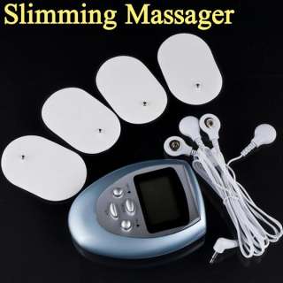 New Slimming Massager Pulse Muscle Burn Fat pain + 4 therapy electrode 