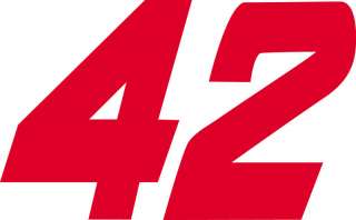 NASCAR #42 JUAN PABLO MONTOYA Window Wall DECAL Sticker  