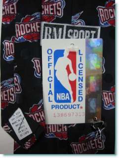 NEW TAG NBA OFFICIAL HOUSTON ROCKETS BASKET BALL TIE NR  