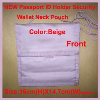 NEW PASSPORT ID HOLDER WALLET NECK MONEY HOLDER POUCH  