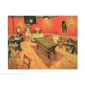   Vincent Van Gogh   Night Cafe With Pool Table Canvas