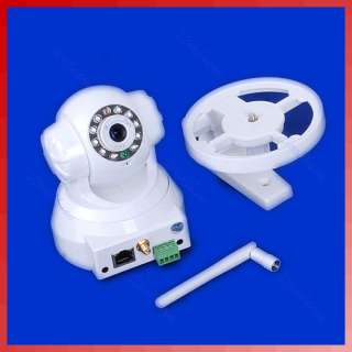   Wireless WiFi Audio Night Vision IP Camera CMOS Free DDNS White  