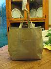 SMALL TOTE BAG TAN WITH SMALL POCKET GREAT FOR PERSONAL ITEMS FOR GYM 