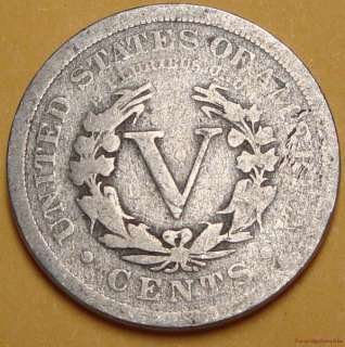 1905 V Liberty Barber Nickel Good Coin #A7952  