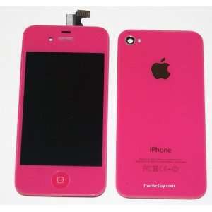 com Cherry Pink CDMA iPhone 4 4G Full Set Front Glass Digitizer +LCD 