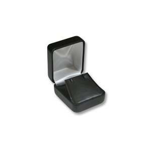  Earring Box Faux Leather Black Jewelry