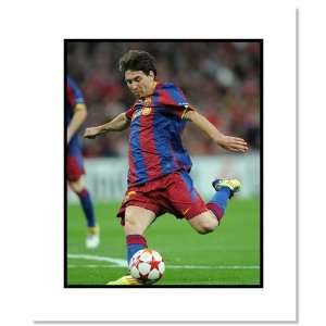  Lionel Messi FC Barcelona Soccer Double Matted 8x10 