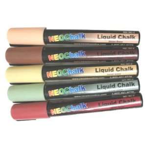  Liquid Chalk Markers Earth Tone  Set of 5