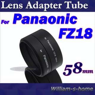 58mm 58 Lens Adapter Tube For Panasonic DMC FZ18 FZ28