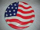   FLAG Red White Blue PARTY PLATEs 8 Paper Party plates 7 inch