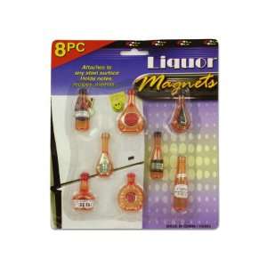 New   Liquor bottle magnets (set of 8)   Case of 96 by bulk buys 