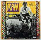 PAUL MCCARTNEY THE BEATLES RAM SIGNED ALBUM COVER W/ VI