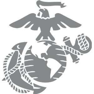  Marine Corps   Eagle Globe & Anchor SILVER METALLIC USMC 