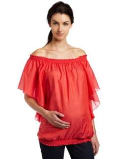    Jules & Jim Womens Maternity Fashion Blouse In Silk Clothing