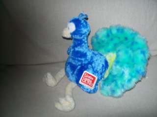 NEW WITH TAGS GUND BIANCA THE PEACOCK PLUSH SOFT 10 INCHES SITTING 