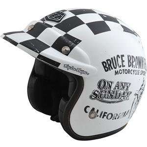   Designs On Any Sunday LE Open Face Helmet   2X Large/White Automotive