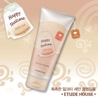   EtudeHouse Happy Tea Cleansing Foam Milk Tea 120ml CosmeticLove  