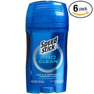 Speed Stick, Deodorant, Pro Clean, 2.7 Ounce Packages (Pack of 6)