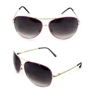   Aviator Sunglasses 7196SVRPKPB Pink Frame Purple Black Lenses for Men