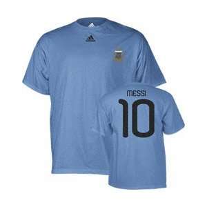  Lionel Messi Argentina 2010 World Cup Futbol / Soccer Blue 