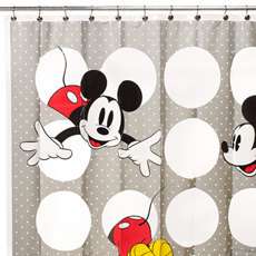   for Disney Mickey Vinyl Shower Curtain   Eco friendly & Chlorine Free