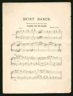 Skirt Dance 1895 Faust Up To Date Piano Sheet Music  