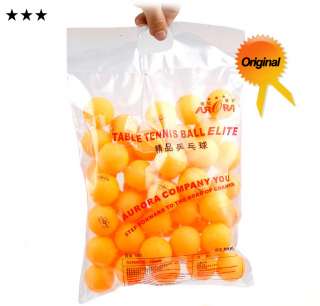 50pcs Table Tennis Balls(3Star)Ping Pong Ball 40mm Orange Ball Free 