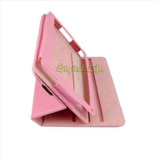   Leather Stand Case Cover for  Kindle Fire 7 Tablet PINK  