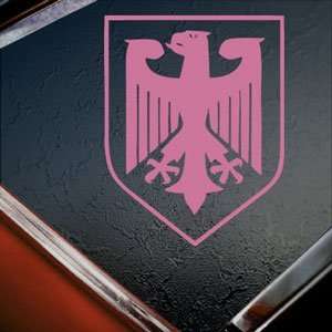  GERMANY CREST Eagle Army Military Pink Decal Car Pink 