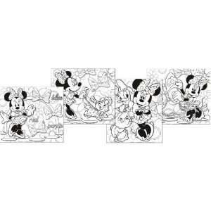   Minnie Mouse Bow tique Color Your Own Puzzles Party Supplies Toys