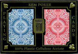 KEM ARROW WIDE POKER SIZE 100% Plastic Playing Cards  