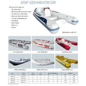 quality inflatable rib motor boat hsf 420 4.20m by sea delivery terms 