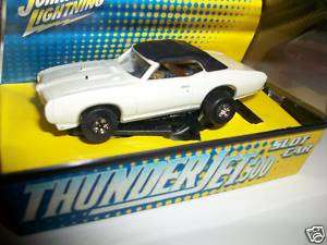 JL 1969 Pontiac GTO Thunder Jet 500 Slot Car White  