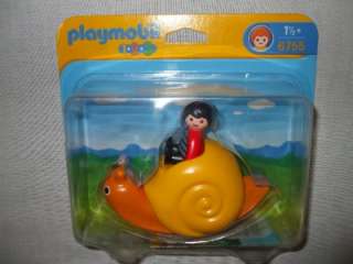 Playmobil 1,2,3 Preschool 6755 2 Pc Rocking Snail Playset NEW MIP Ages 