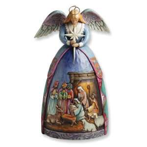    Heartwood Creek Angel with Nativity Scene Figurine Jewelry
