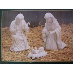  Nativity Christmas White Porcelain 4 Set 