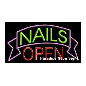  Nails Open Neon Signs 20x37