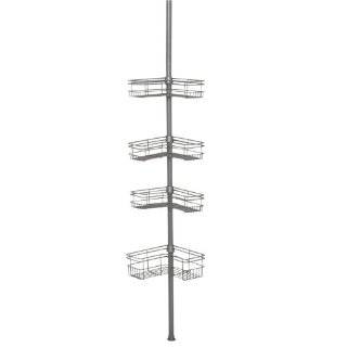 Zenith Products Pole Caddy, Satin Nickel, 4 Basket L Style