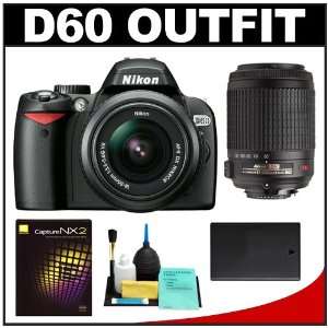  Nikon D60 Digital SLR Camera Body with Nikon 18 55mm VR DX 