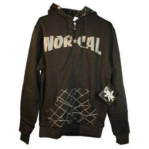 Nor Cal Zip Up Hoodies Jammer   Small   Black  Sports 