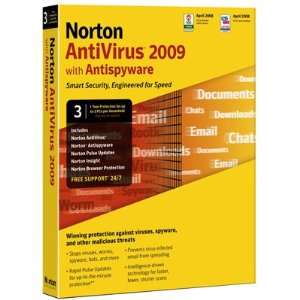  Symantec Norton AntiVirus 2009 3 User (Box) Electronics